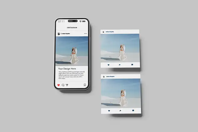 High Quality Instagram Social Media Mockup 5 high quality instagram social media mockup4 1