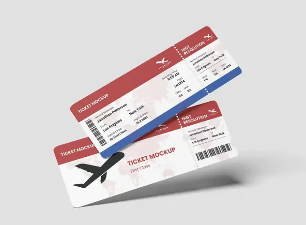 High Quality Ticket Mockup 5 high quality ticket mockup4