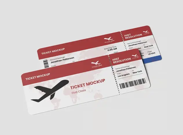 High Quality Ticket Mockup 6 high quality ticket mockup5