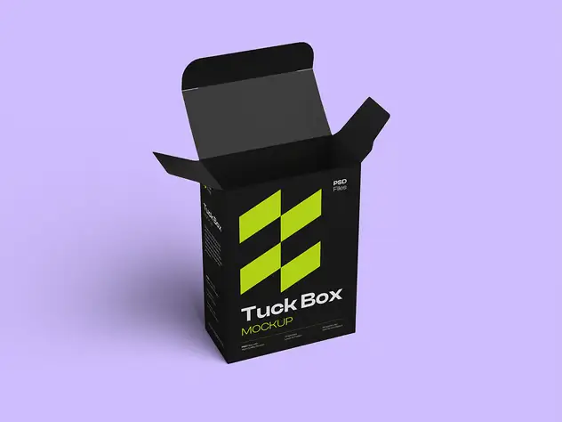 High Quality Tuck Box Packaging Mockup 4 high quality tuck box packaging mockup3
