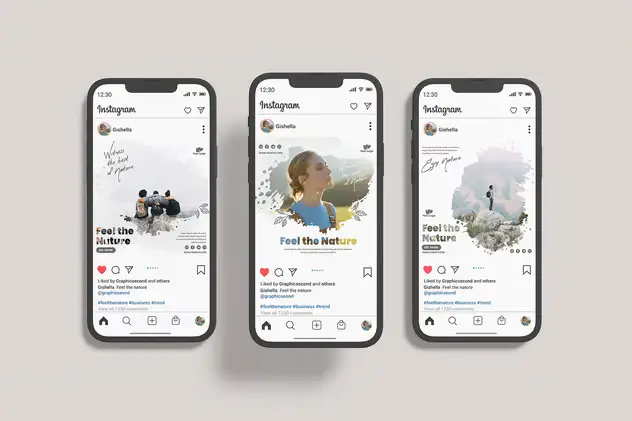 Instagram Post Mockup 3 instagram post mockup10