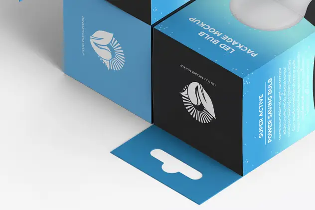 Led Light Packaging Box Mockup 6 led light packaging box mockup13