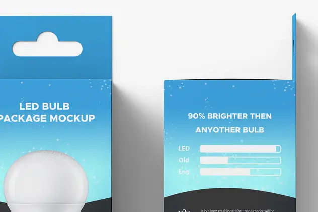 Led Light Packaging Box Mockup 8 led light packaging box mockup15