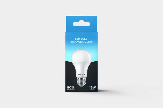 Led Light Packaging Box Mockup 12 led light packaging box mockup5