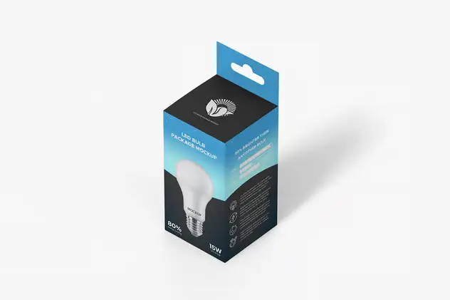 Led Light Packaging Box Mockup 14 led light packaging box mockup7