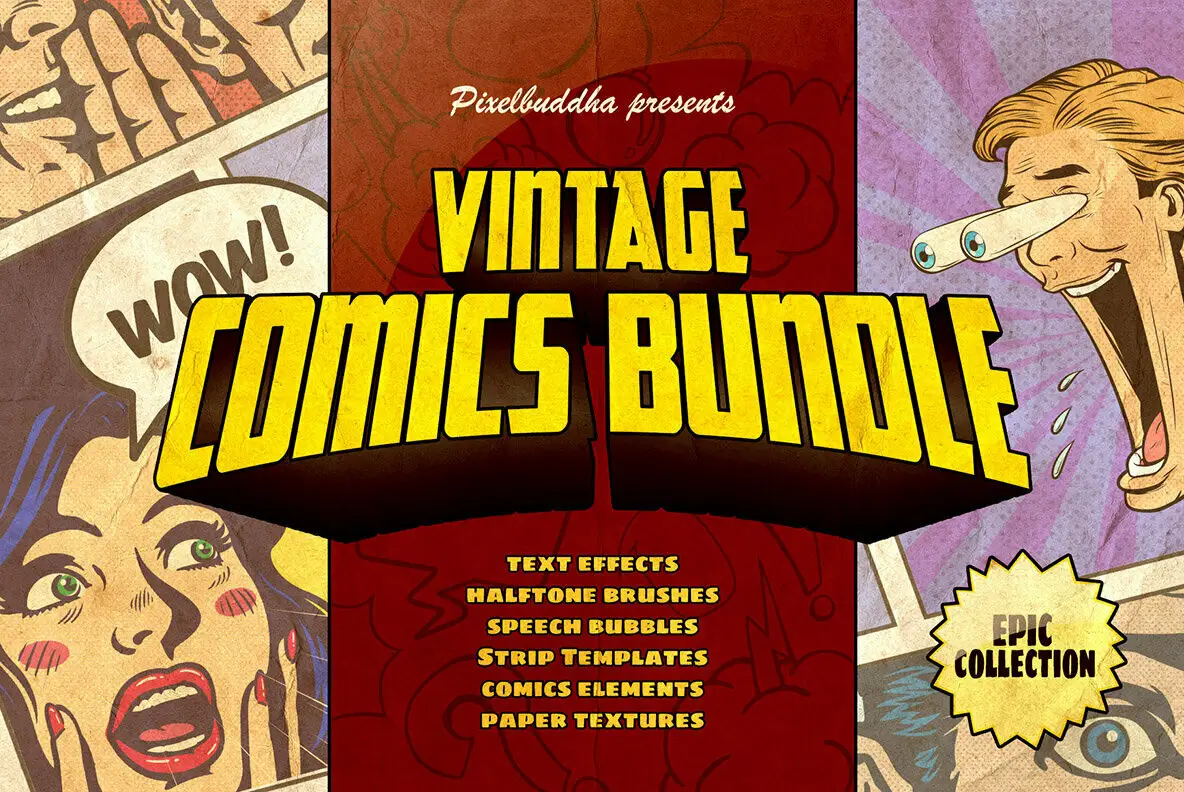 Marvelous Vintage Comics Bundle 8 marvelous vintage comics bundle3