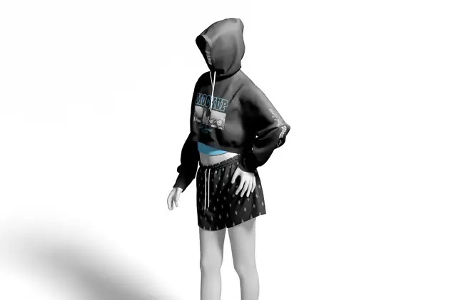 Mockup Hoodie Girl Series 3 mockup hoodie girl series2