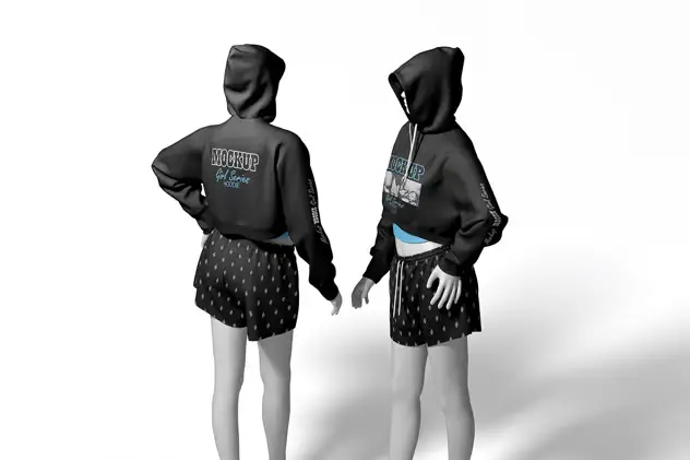 Mockup Hoodie Girl Series 7 mockup hoodie girl series6