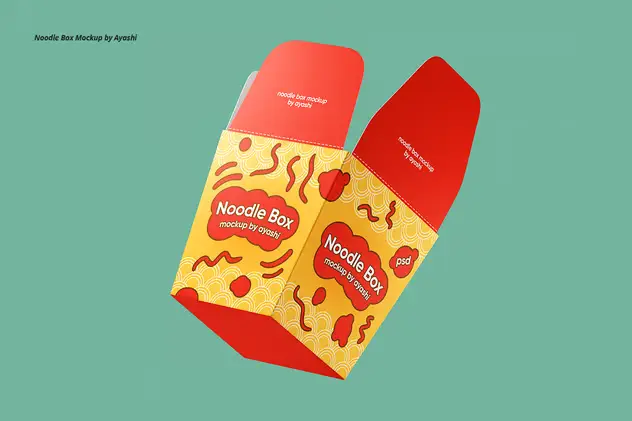 Noodle Box Mockup 7 noodle box mockup6