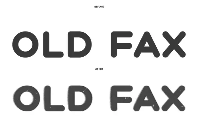 Old Fax Photoshop Text Effect 5 old fax photoshop text effect4