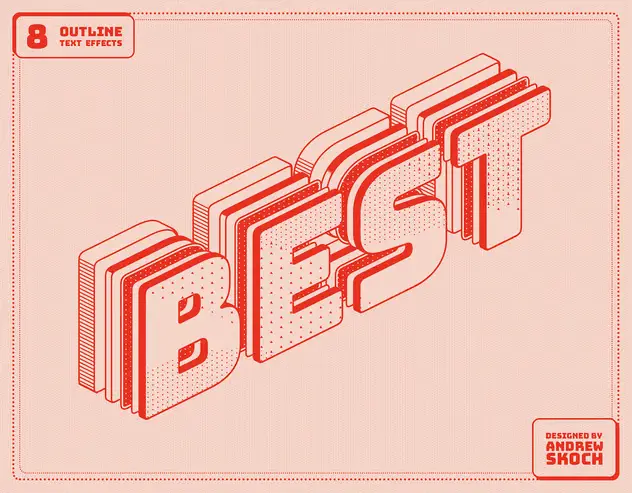 Outline Text Effects 3 outline text effects10