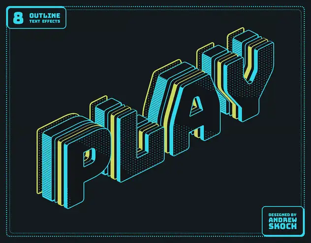 Outline Text Effects 6 outline text effects4