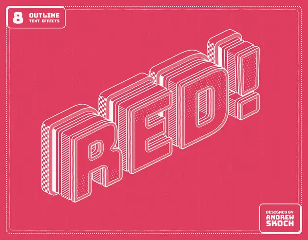 Outline Text Effects 7 outline text effects5