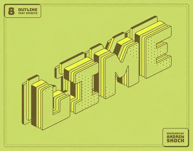Outline Text Effects 11 outline text effects9