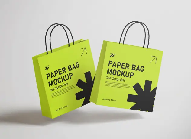 Paper Bag Mockup 3 paper bag mockup2