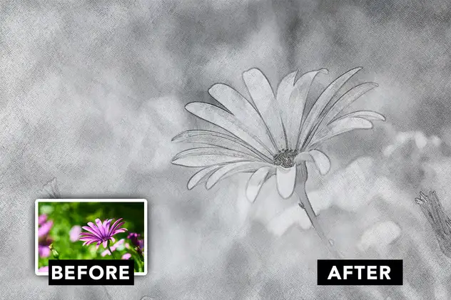 Pencil Sketch Photo Effect 4 pencil sketch photo effect3