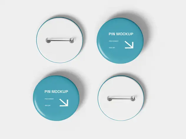 Pin Tag Mockup 3 pin tag mockup2