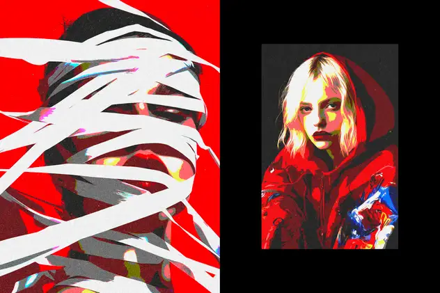 Poster Pop Art Photo Effect 3 poster pop art photo effect2