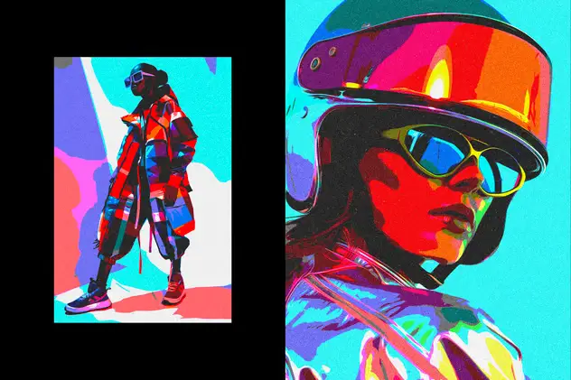 Poster Pop Art Photo Effect 4 poster pop art photo effect3