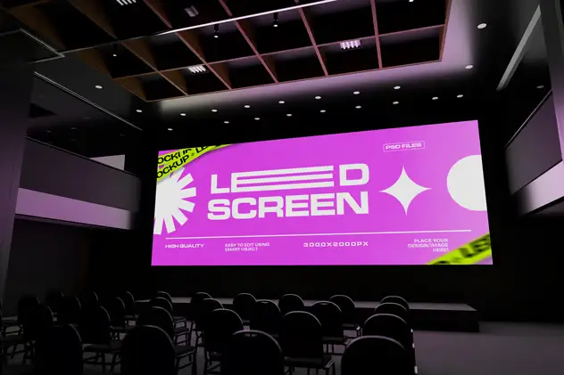 Projector Screen Mockup 3 projector screen mockup2