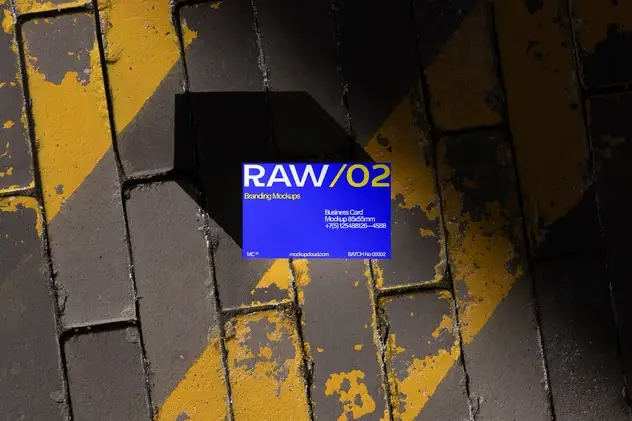 Raw Business Cards Mockups Vol 2 12 raw business cards mockups vol 25