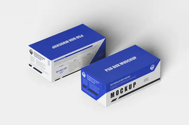 Rectangular Paper Box Packaging PSD Mockup 3 rectangular paper box packaging psd mockup10