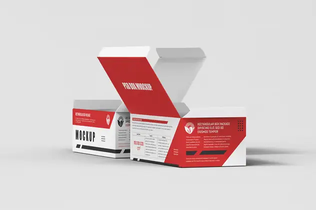 Rectangular Paper Box Packaging PSD Mockup 8 rectangular paper box packaging psd mockup15