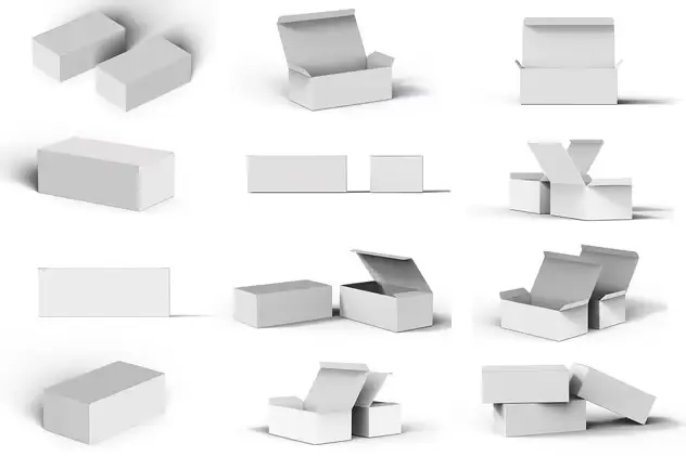 Rectangular Paper Box Packaging PSD Mockup 9 rectangular paper box packaging psd mockup16