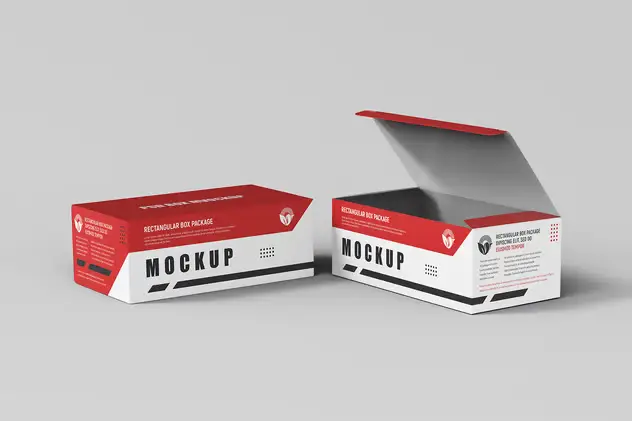 Rectangular Paper Box Packaging PSD Mockup 11 rectangular paper box packaging psd mockup3