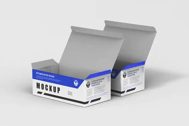 Rectangular Paper Box Packaging PSD Mockup 15 rectangular paper box packaging psd mockup7