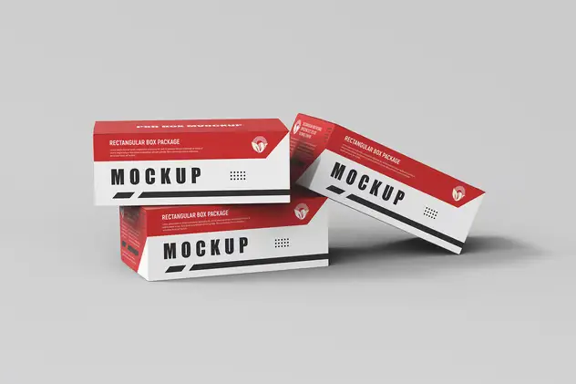 Rectangular Paper Box Packaging PSD Mockup 17 rectangular paper box packaging psd mockup9
