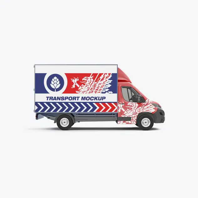 Set Comercial Box Truck Mockup 7 set comercial box truck mockup14