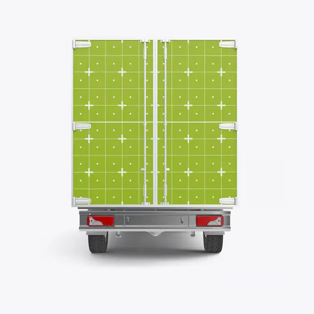 Set Comercial Box Truck Mockup 10 set comercial box truck mockup2