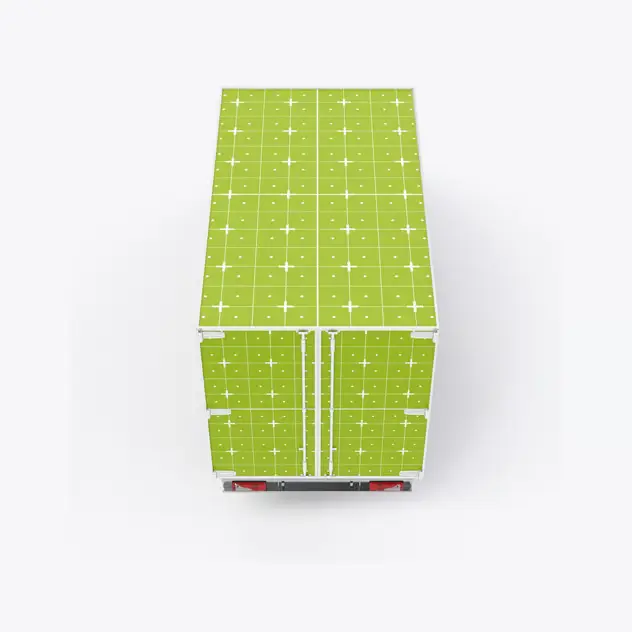 Set Comercial Box Truck Mockup 11 set comercial box truck mockup3