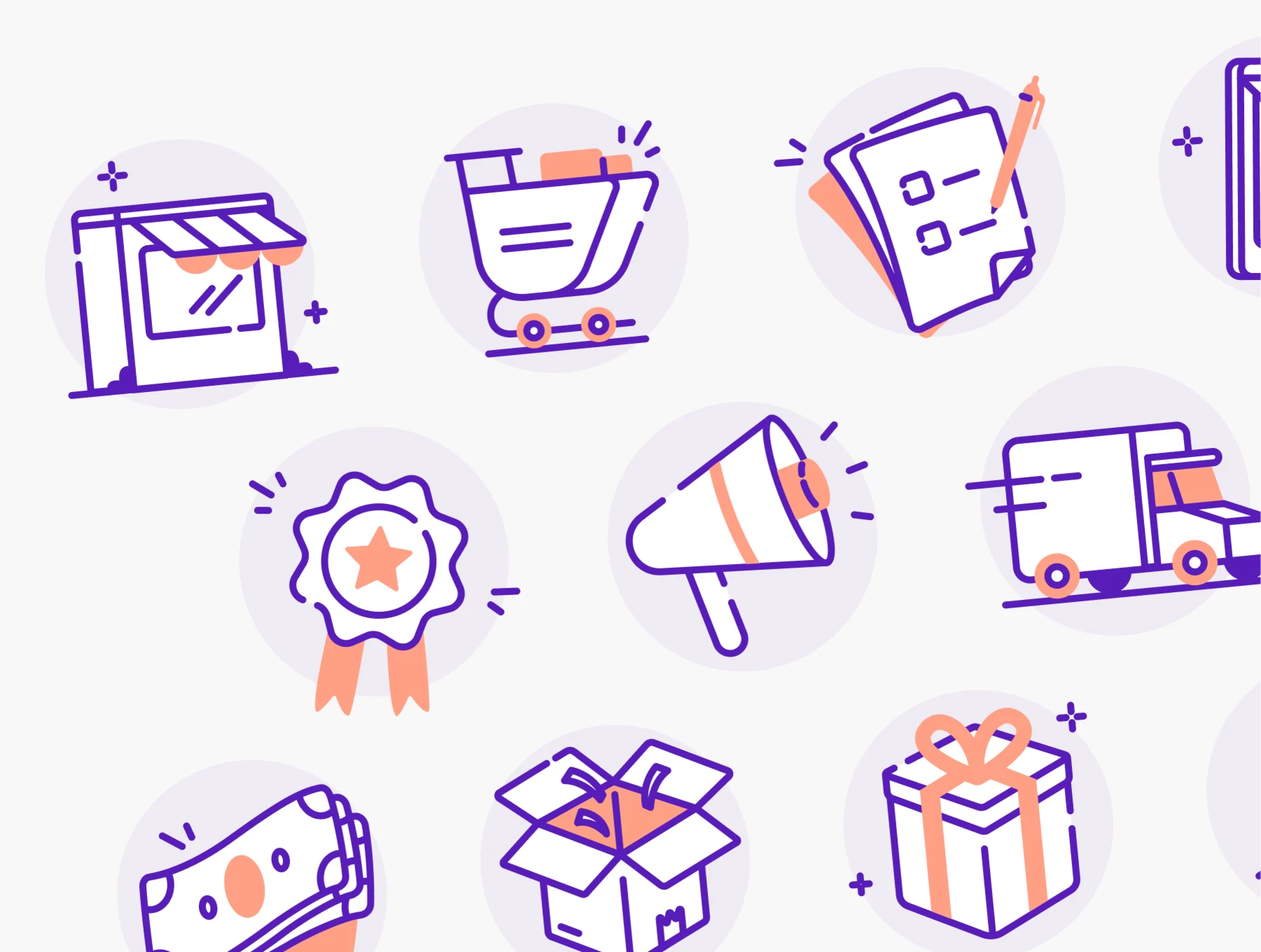 Shoply - E Commerce Icon Illustration Set 8 shoply e commerce icon illustration set7
