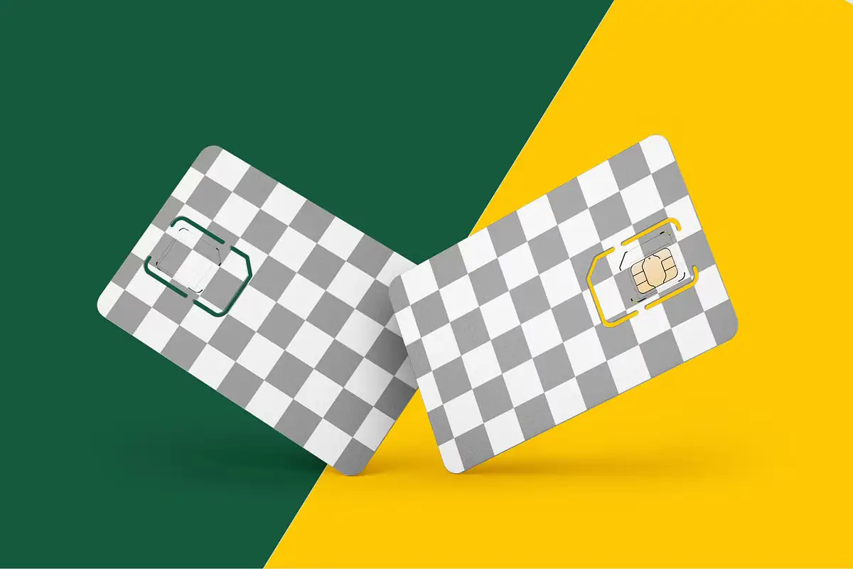 Sim Card Mockup Set 4 sim card mockup set3