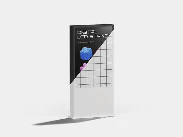 Stand Digital LCD Screen Mockup 3 stand digital lcd screen mockup2