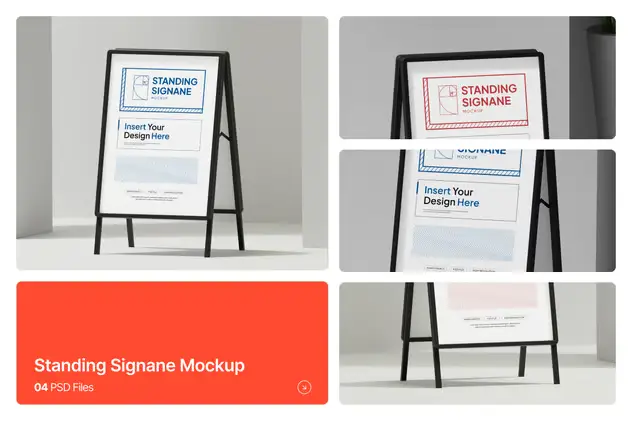 Standing Signage Mockup 5 standing signage mockup4