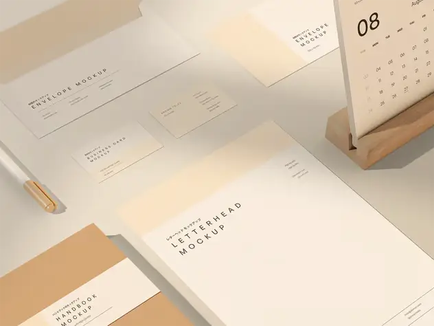 Stationery Branding Mockup Japanese Style 4 stationery branding mockup japanese style3