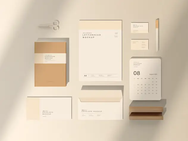 Stationery Branding Mockup Japanese Style 5 stationery branding mockup japanese style4