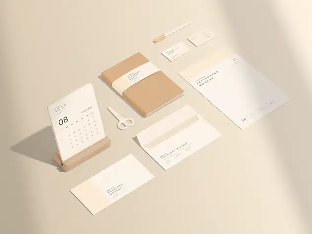 Stationery Branding Mockup Japanese Style 6 stationery branding mockup japanese style5