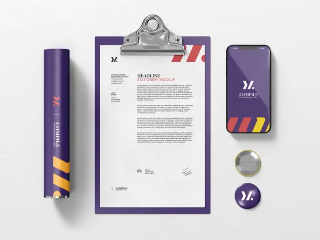 Stationery Mock-Up Pack 5 stationery mock up pack4
