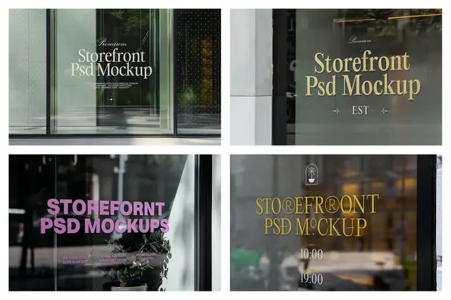 Storefront Mockups vol.4 - Restaurant 5 storefront mockups vol4 restaurant4
