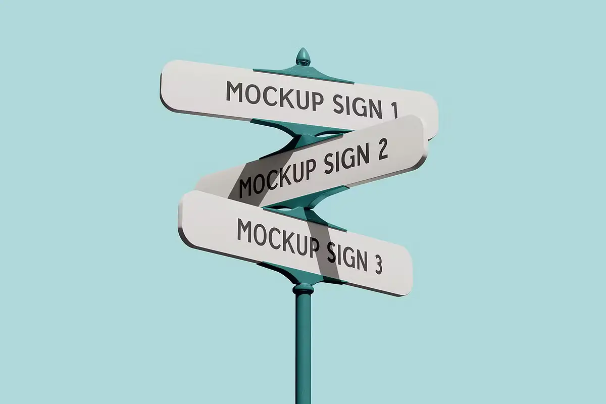 Street Sign Mockups 4 street sign mockups3
