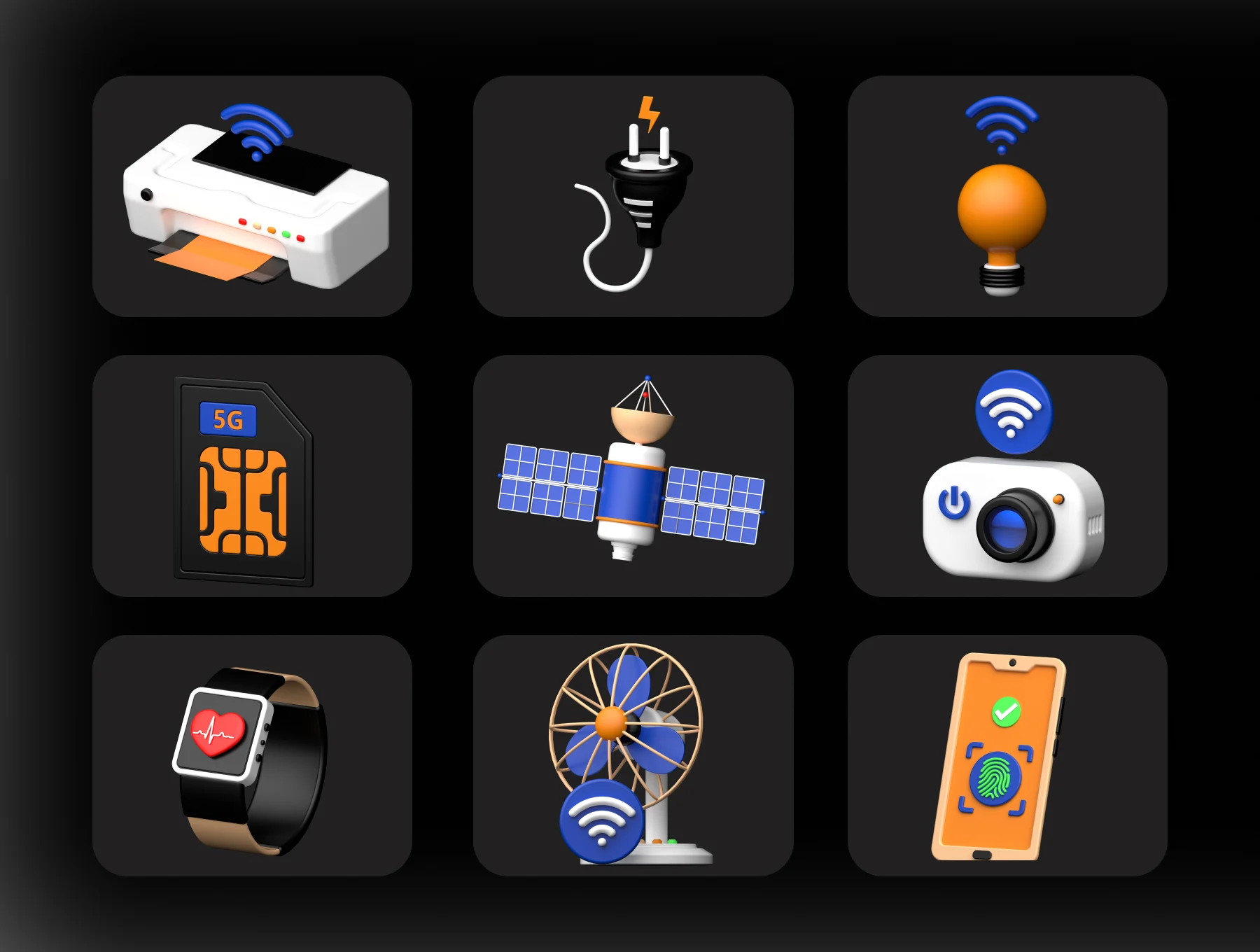 Technology 3D icons Set 6 technology 3d icons set5