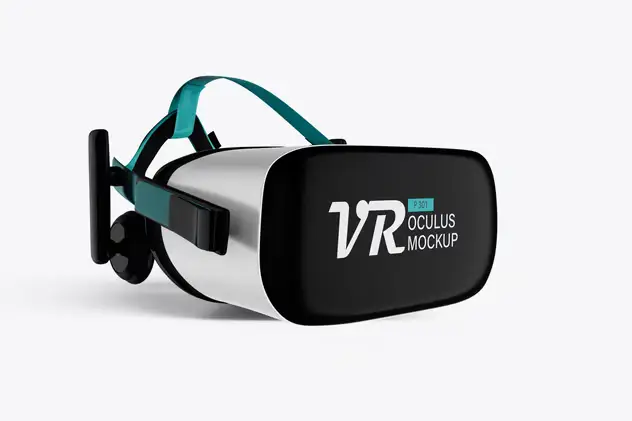 VR Oculus with Headset PSD Mockup 6 vr oculus with headset psd mockup3