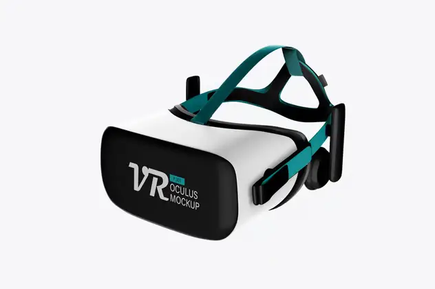 VR Oculus with Headset PSD Mockup 10 vr oculus with headset psd mockup7