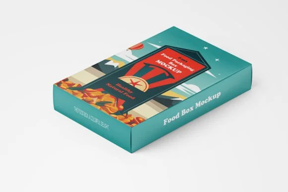 Vertical Food Packaging Box PSD Mockup 8 vertical food packaging box psd mockup7