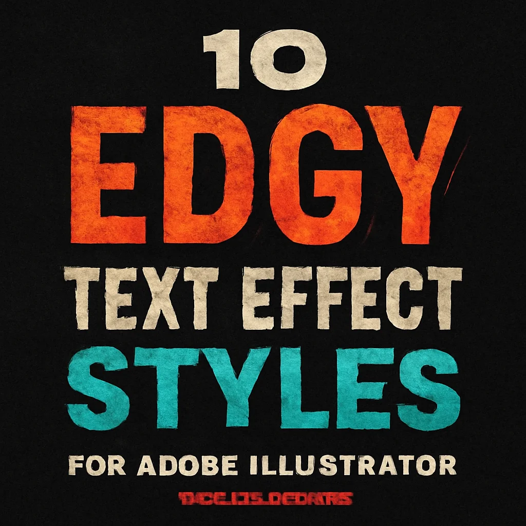 10种Adobe Illustrator前卫文字效果样式 by mockmenot 🎨✨
