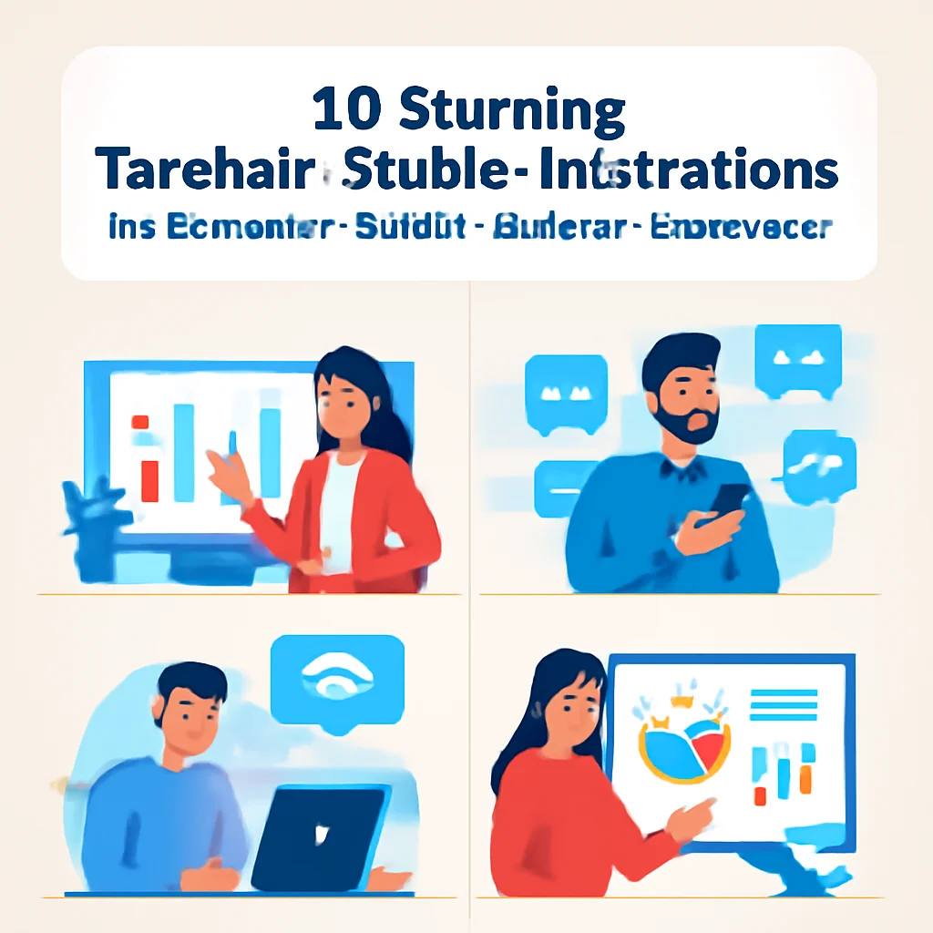 10 Stunning tanahair-studio Illustrations for Business, Social Media & Education (Part 2)